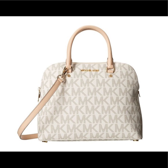 Michael Kors Signature Print Logo Cindy Satchel